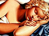 Girl sleeping II by Tamara de Lempicka